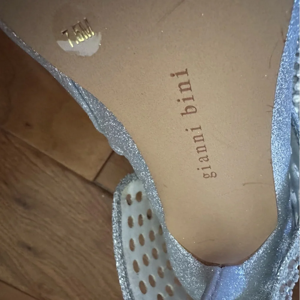 NWT Gianni Bini Lowry Glitter Rhinestone Foldover Stiletto Tall Boots Sz 7,5 - Picture 9 of 15